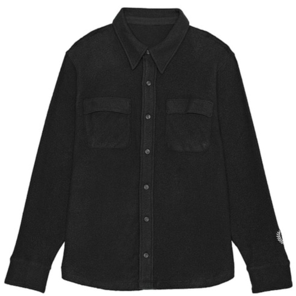 Victoria's Secret Pink Fleece Black Shacket XL - Picture 5 of 13